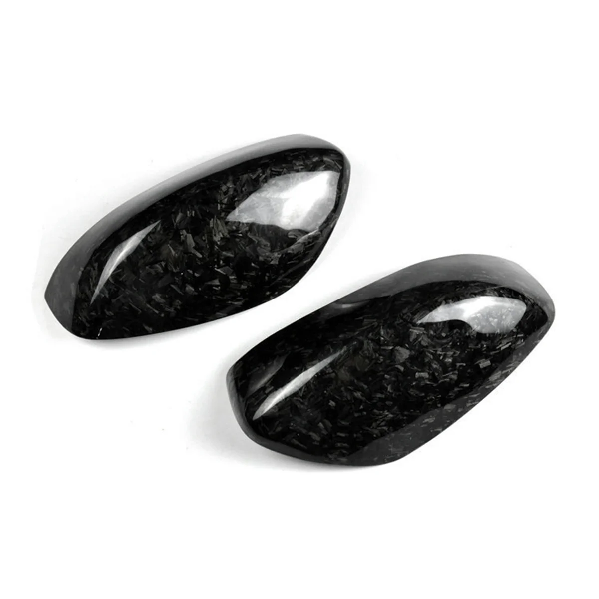 Car Side Rear View Mirror Cover Carbon Fiber Forging Pattern for G35 G37 G25 2009-2015 Side Wing Mirror Caps