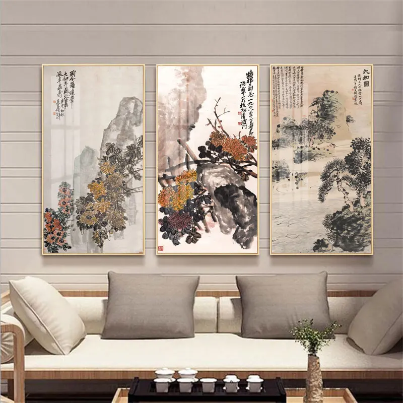 

Modern watercolor flowers Posters Print Still life ink Canvas art Pictures Bedroom Wall art Decoration Paintings for Living room