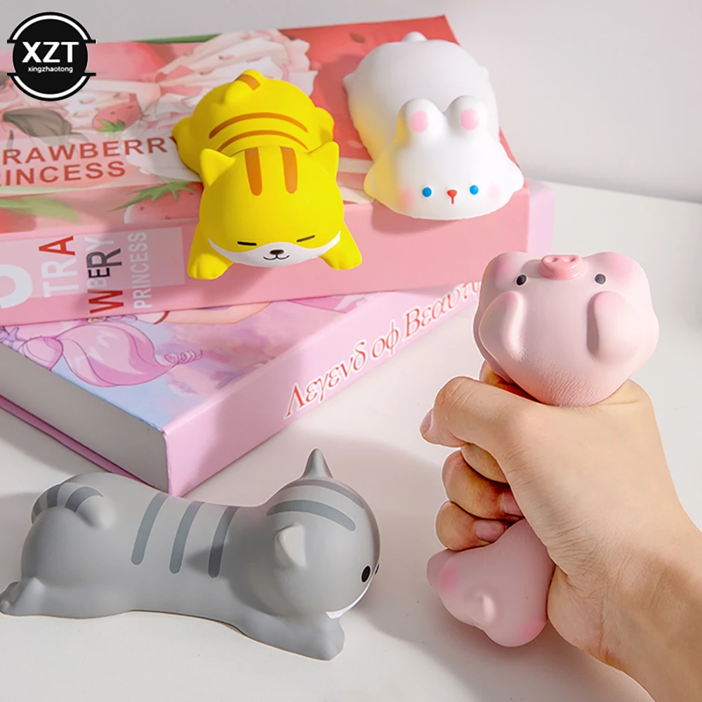 Cute Cartoon Pig Cat Rabbit Dog Decompression Mouse Pad Desktop Computer Laptop Wrist Pad Kawaii Office Desktop Pad Wrist Pad