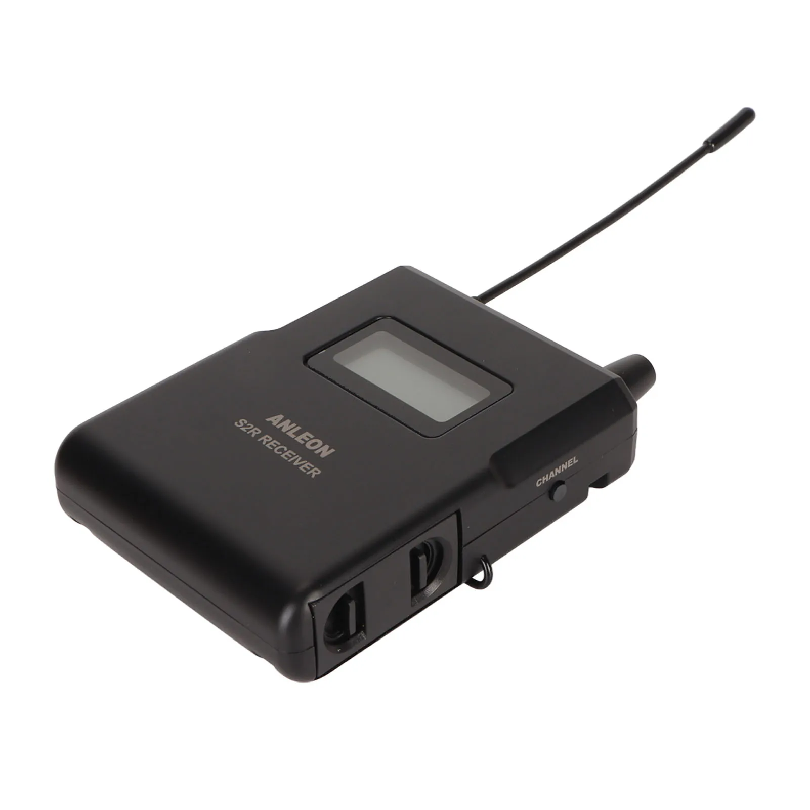 ANLEON S2R Receiver 670‑680 570-590Mhz Stage Monitor Receiver Stable Signal Clear Sound with LCD Screen 1/4 Wavelength Antenna