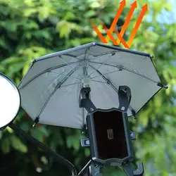 Phone Umbrella For Sun Suction Cup Stand Creative Outdoor Cell Phone Holder Sun Shade Small Cartoon Bracket Car Phone Holder