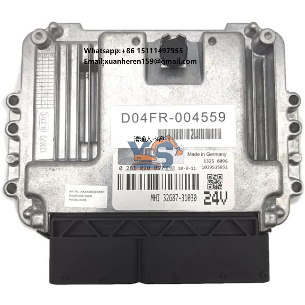 

Оригинальный электронный блок управления YS Boch (ECU) D04FR-004559 для дизельных двигателей SK130-8, SK140-8, запчасти 0281020097