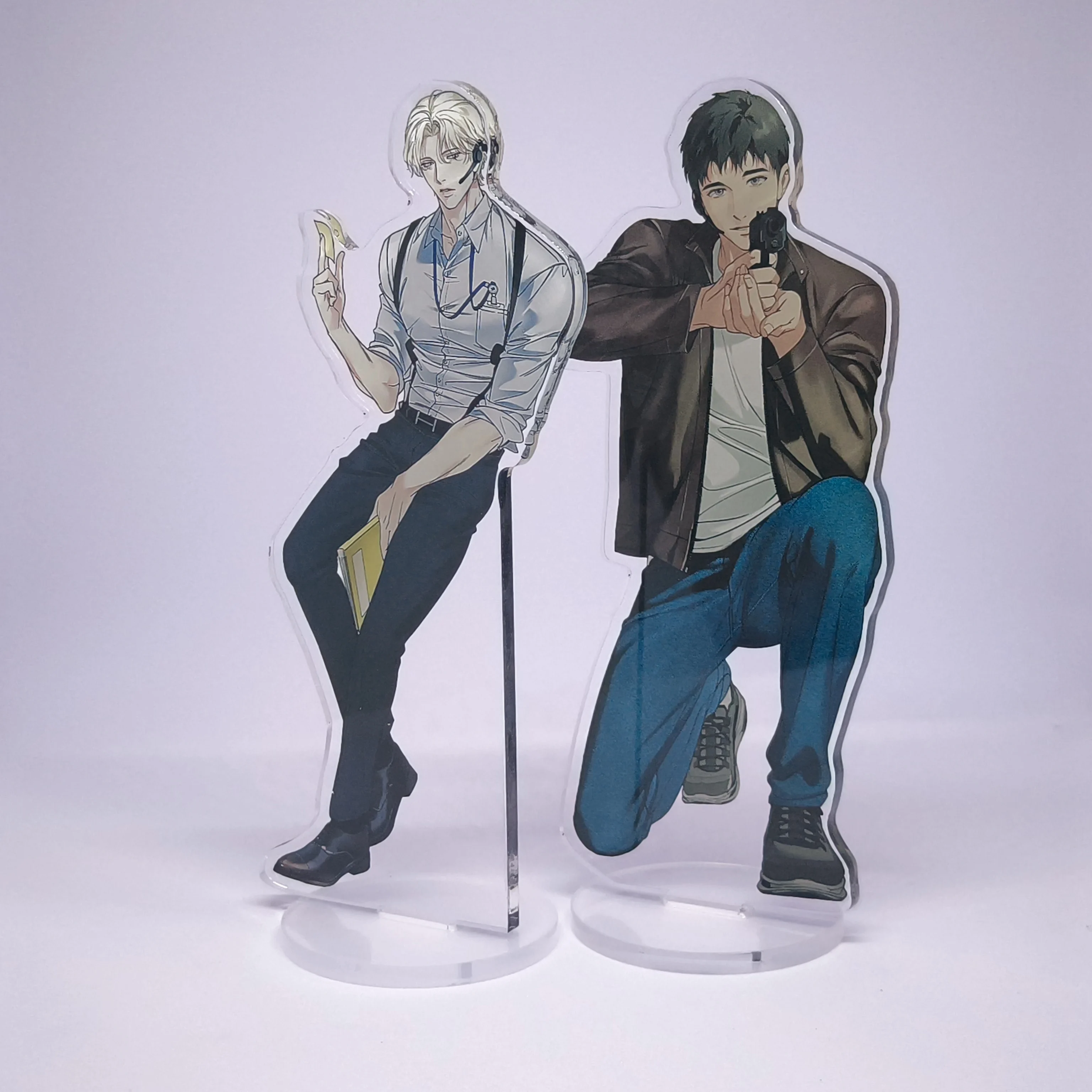 الإضاءة الخلفية BL Yaoi Manhwa الاكريليك Standee أنيمي تحصيل هدية مكتب ديكور #1