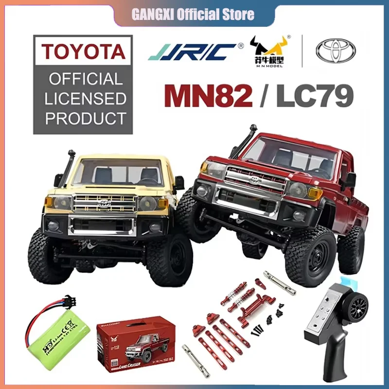 MN82 Remote Controlled Climbing Off-road Vehicle 1:12 Full Scale 4WD for Toyota LC79 Simulation RC Model Children Toy Rc Car