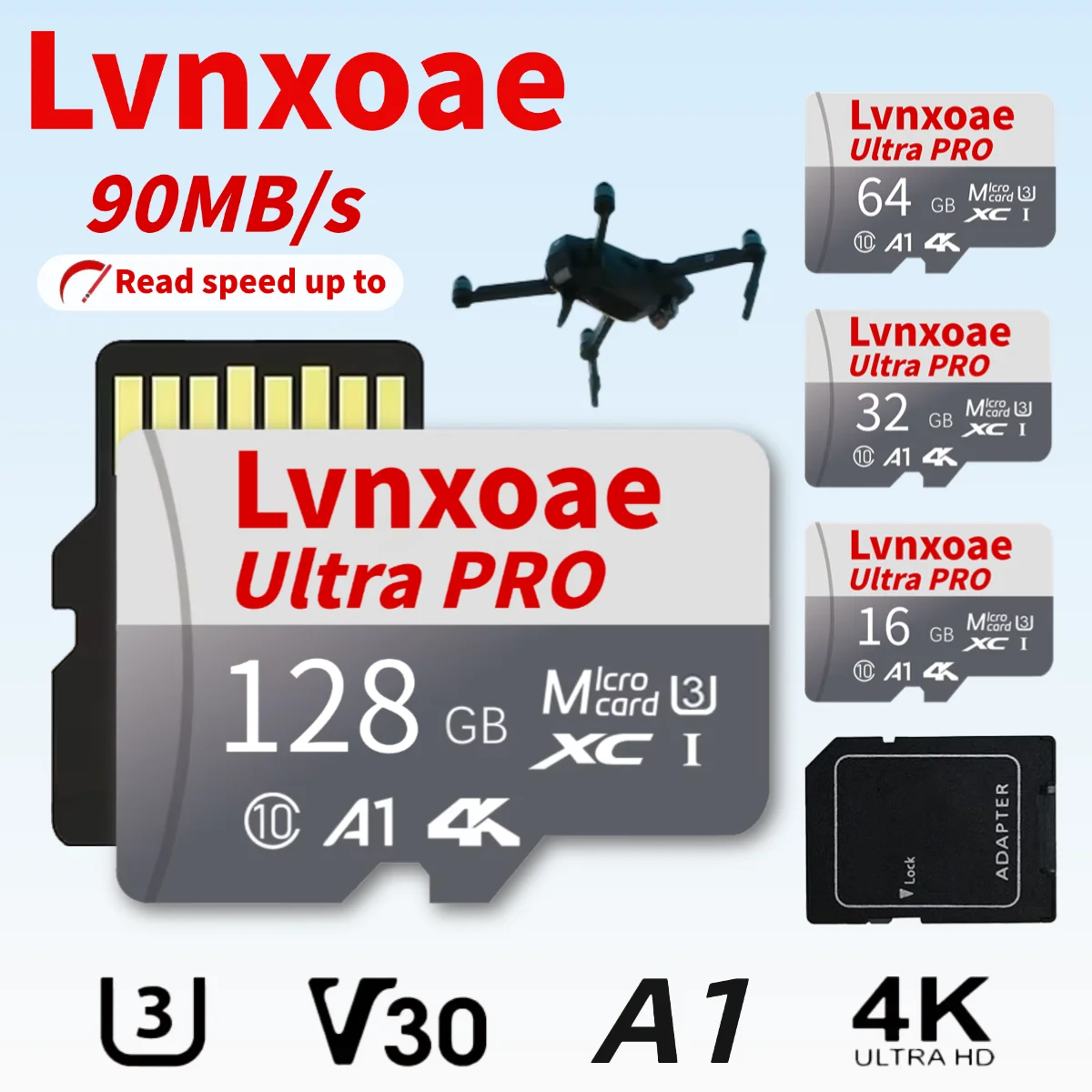 Новая TF флэш-карта 128 ГБ SD-карта 64 ГБ a1 v30 Высокоскоростная карта Micro SD 32 ГБ Карта памяти большой емкости 16 ГБ 8 ГБ для ноутбуков/ПК/MAC Новая TF флэш-карта 128 ГБ SD-карта 64 ГБ a1 v30 Высокоскоростная карта Micro SD 32 ГБ Карта памяти большой емкости 16 ГБ 8 ГБ для ноутбуков/ПК/MAC