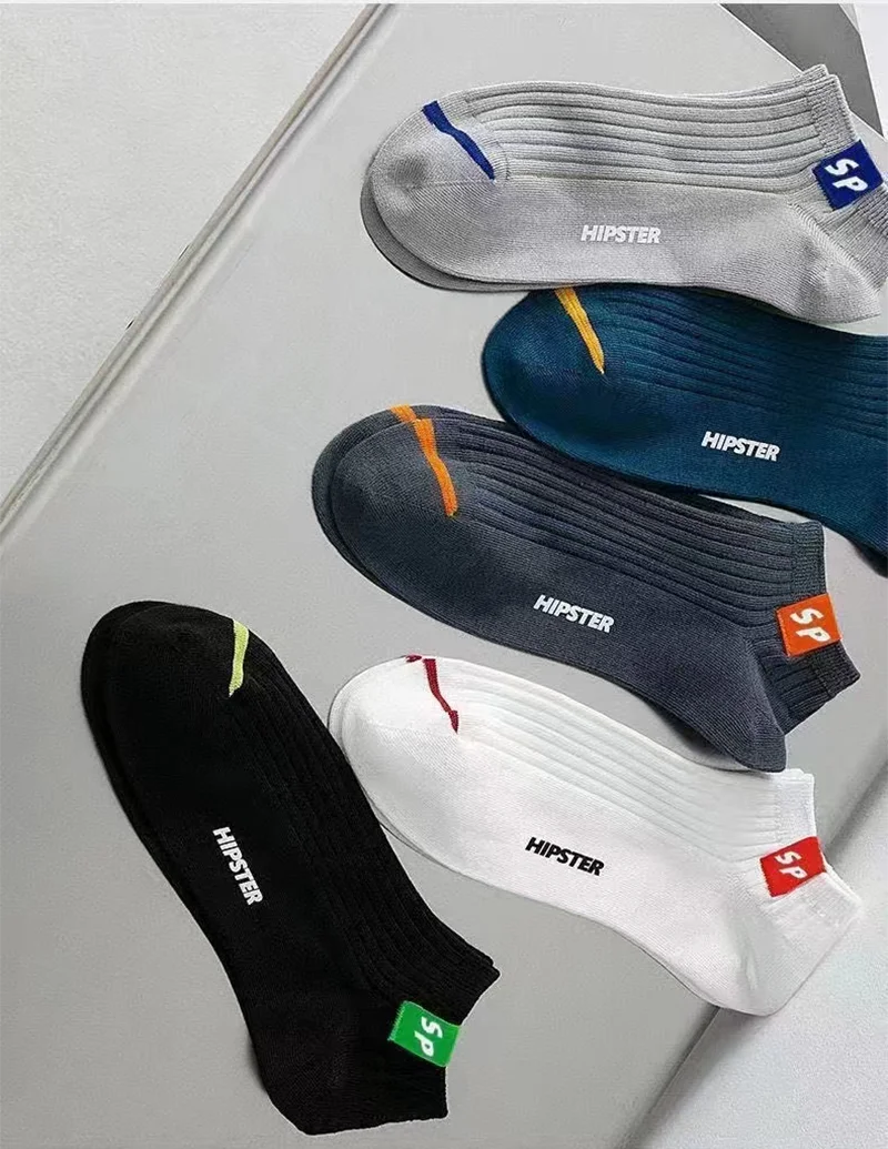 5 Paar 2026 neue Knöchelsocken, niedrig geschnitten, bequem, geruchsabweisend, schweißabsorbierende Sportsocken, geeignet für Frühling, Sommer, Herbst – Detail 4