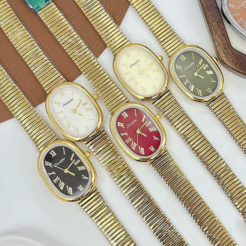 

Exquisite Women'S Wristwatch, Oval-Shaped Women'S Watch, Luxurious And Sophisticated Women'S Watch, A Perfect Gift For Women.