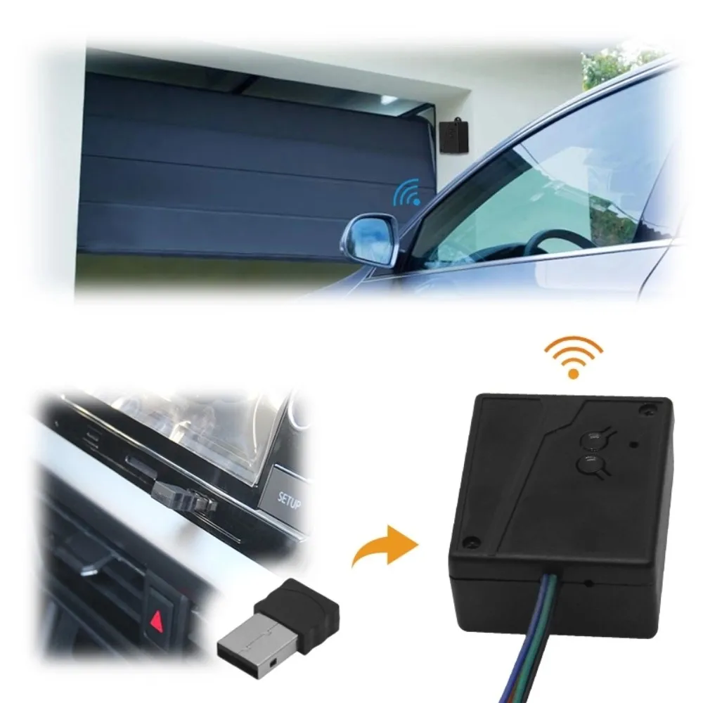 Universal Garage Door Opening Receiver USB Sensor 2.4G Bluetooth 12 24V Remote Control Gate Receiver Car Wireless Transmitter