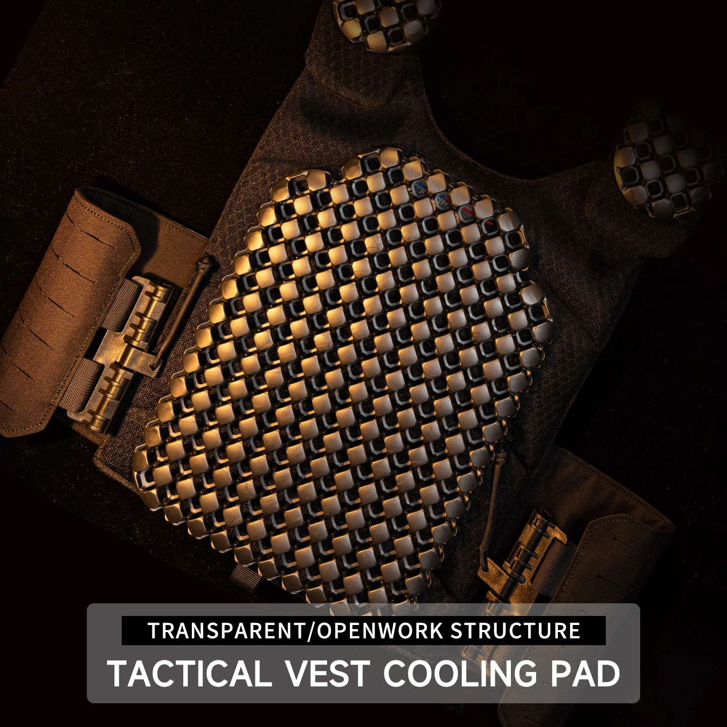 

Tactical vest universal heat dissipation board 3D breathable pad, sweat wicking and stress reducing shoulder pad, backpack liner