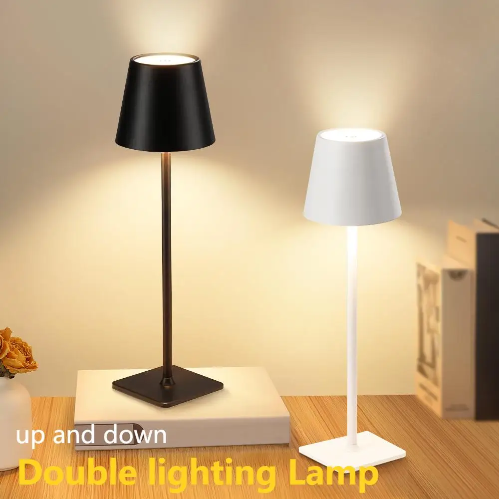 

Dual Illumination Night Lights Office Reading LED Light Tricolor Bedside Lamp Desktop Decoration Light Dining Table Outdoor Lamp