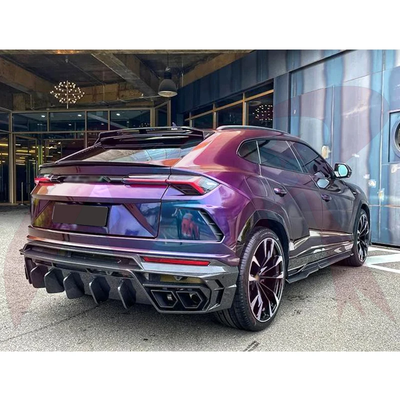 For Lamborghini URUS MSY style real carbon fiber front bar edge side skirt rear diffuser shark fin rear spoiler body kit