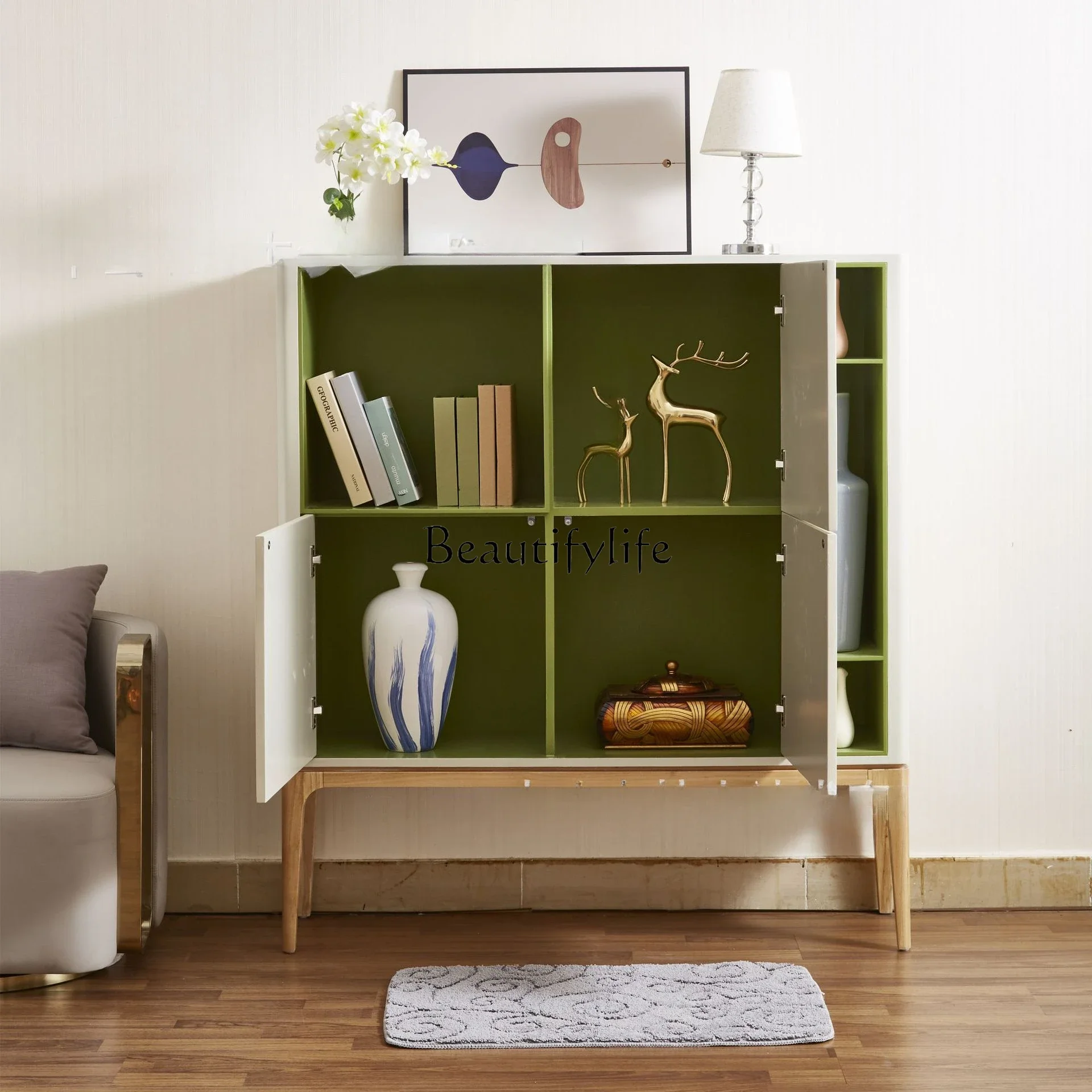 Storage household finishing living room simple small cabinet storage cabinet