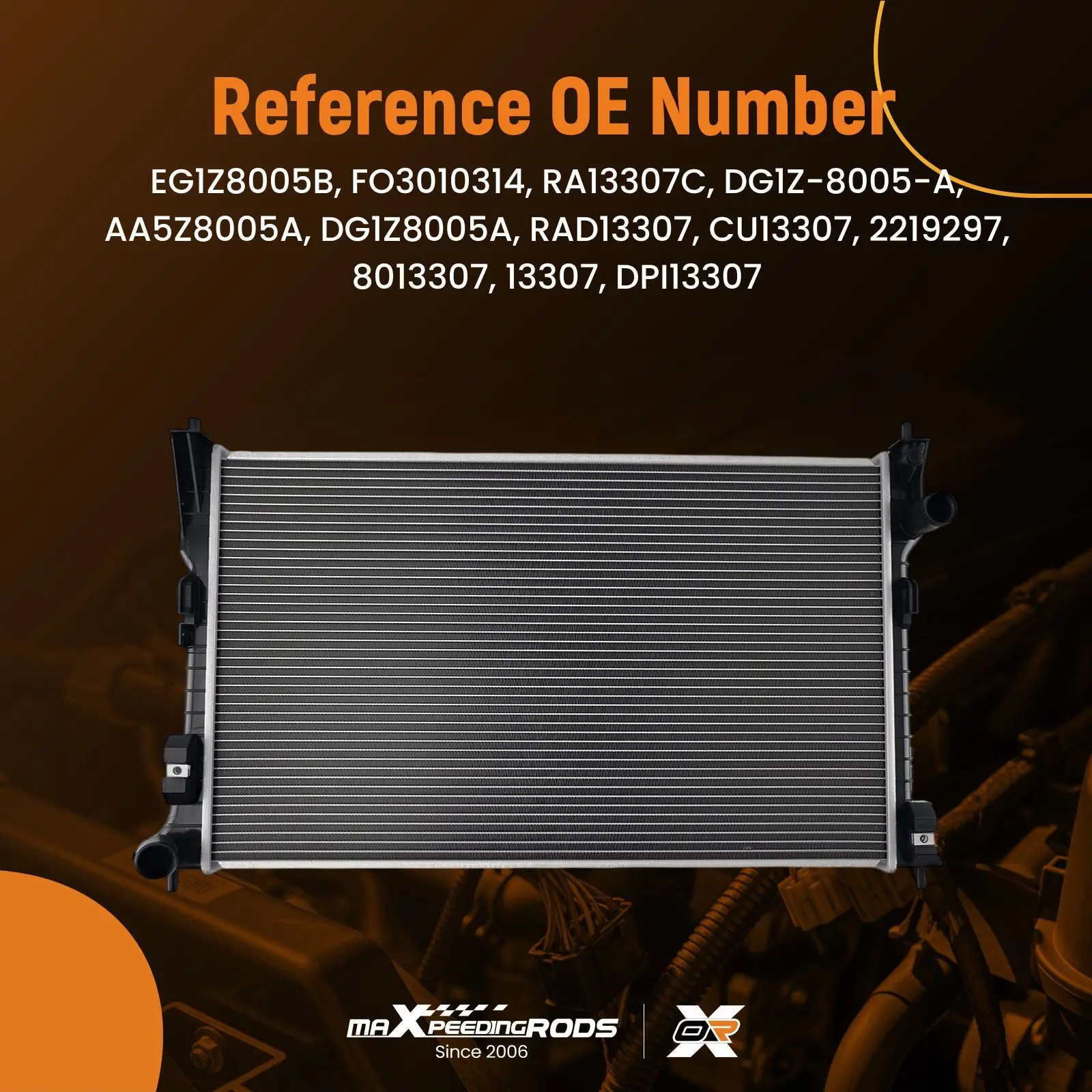 

Cooling Radiator for Ford Taurus 2010-2019 Aluminum AA5Z8005A RAD13307