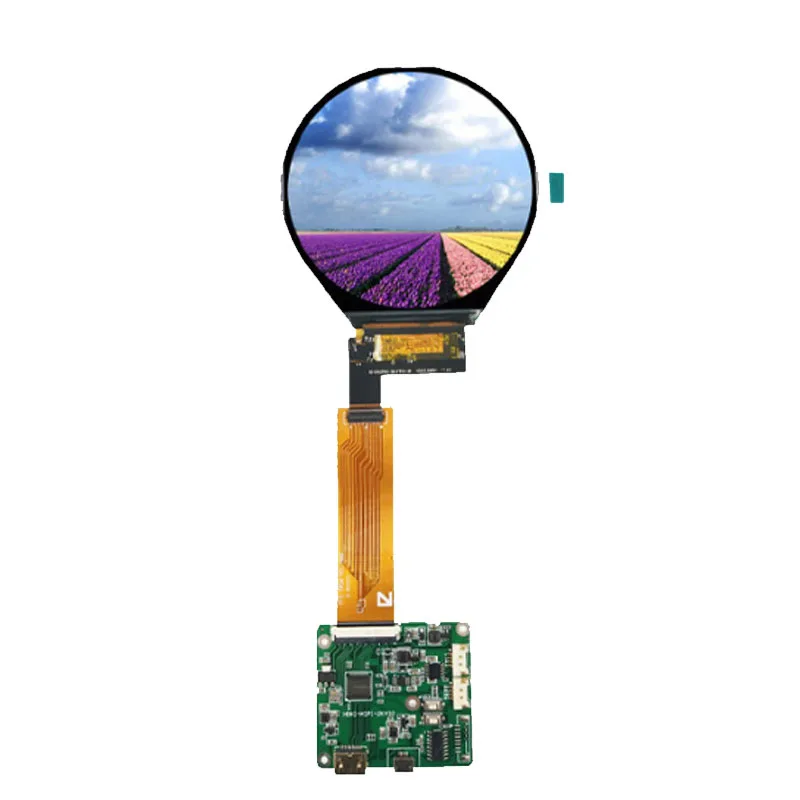 Tianma TM034XVZP01 3.4 Inch 800x800 Resolution TFT LCD Color Circular Display MIPI Supporting Driver Board LCD