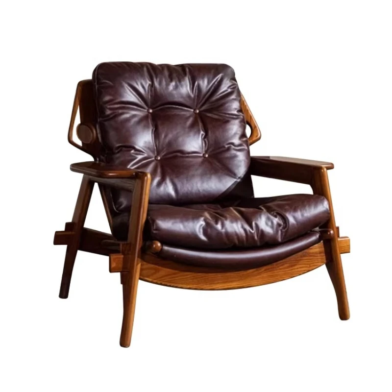 xx-Luxury Recliner Living Room Chairs Brown Modern Nordic Hotel Lounge Chair Bauhaus Lazy Oversized Fauteuil De Salon Furniture^