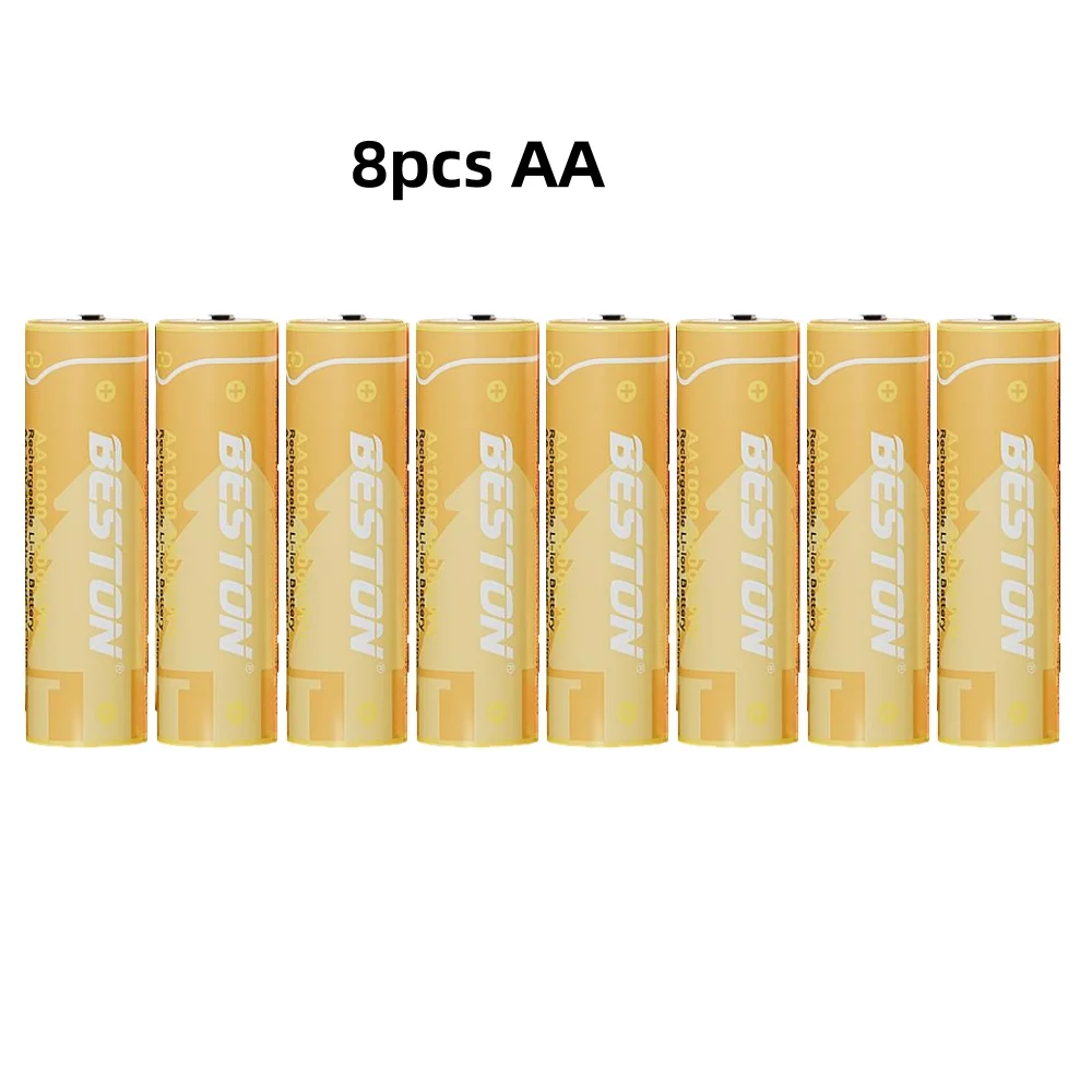 8-slots 1,5 V slimme AA/AAA lithiumbatterijladerbehuizing Snel opladen batterijlader Slim oplaadcompartiment