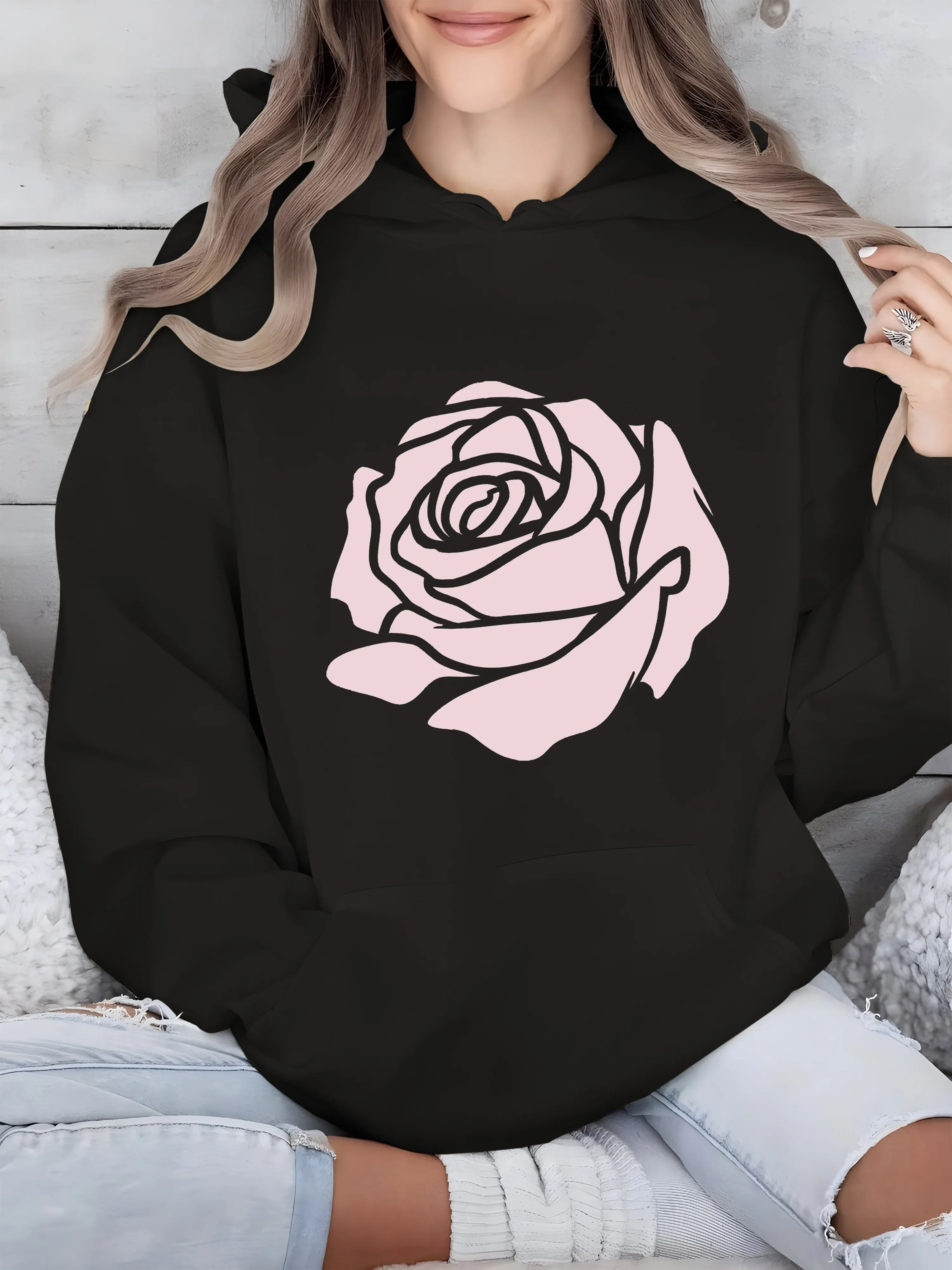 

Мужской и женский топ с принтом больших размеров, свободный повседневный, мягкий, удобный и дышащий, свободный пуловер с капюшоном для занятий спортом на открытом воздухе