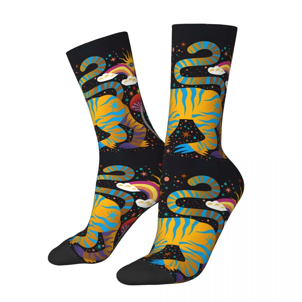 Tiger Sock Printed Man Polyester