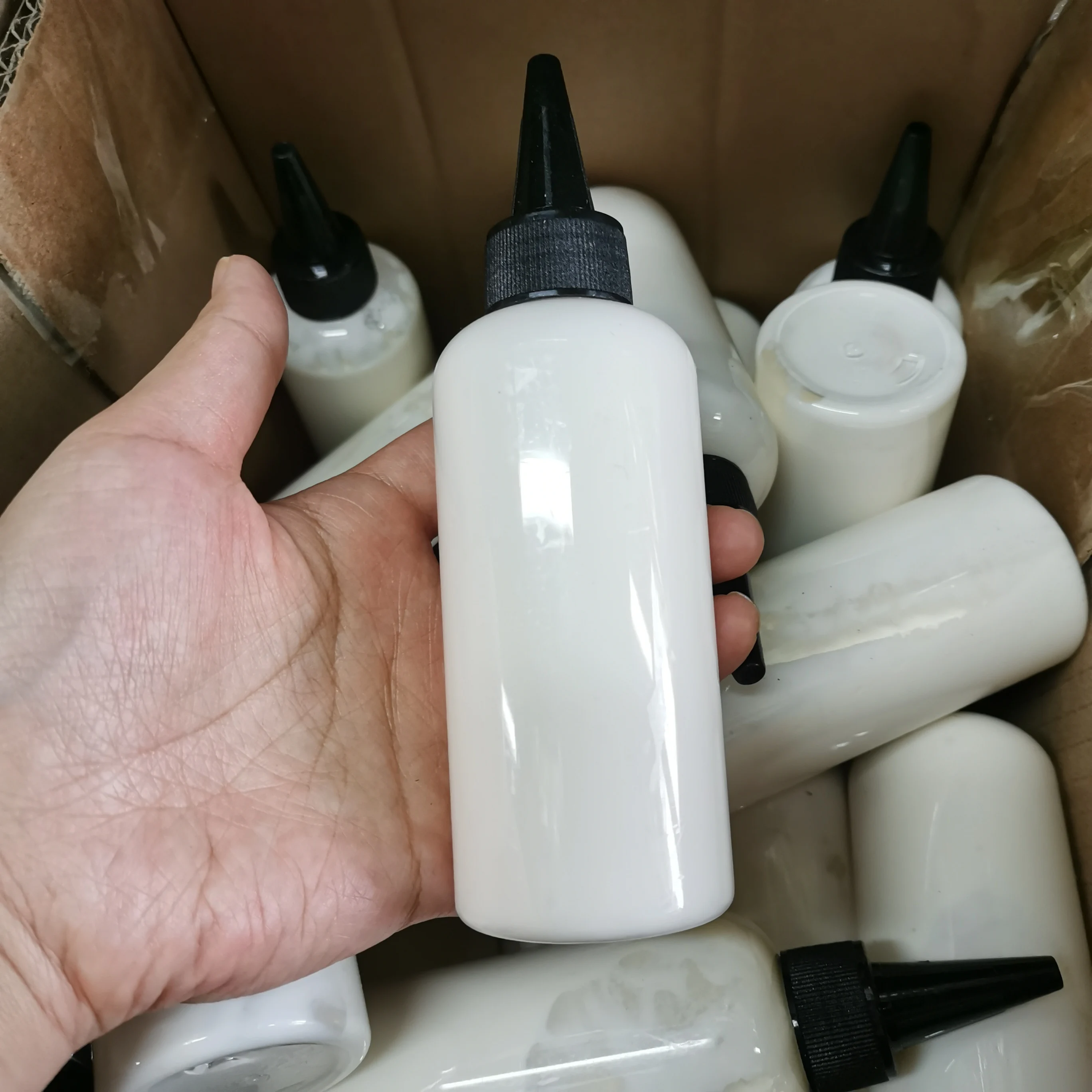 غراء أبيض احترافي، غراء مقاوم للماء، قوي للغاية، ربطة أمامية غير مرئية، عصابة رأس، إكسسوارات شعر صيانة الشعر