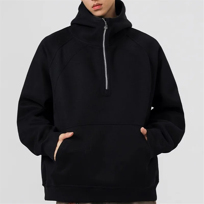 Men's Hooded Sweatshirts Autumn Winter Cotton Pull On Hoodie Male Solid Youthful Vitality Streetwear Sweatshirt Sports Hoodies