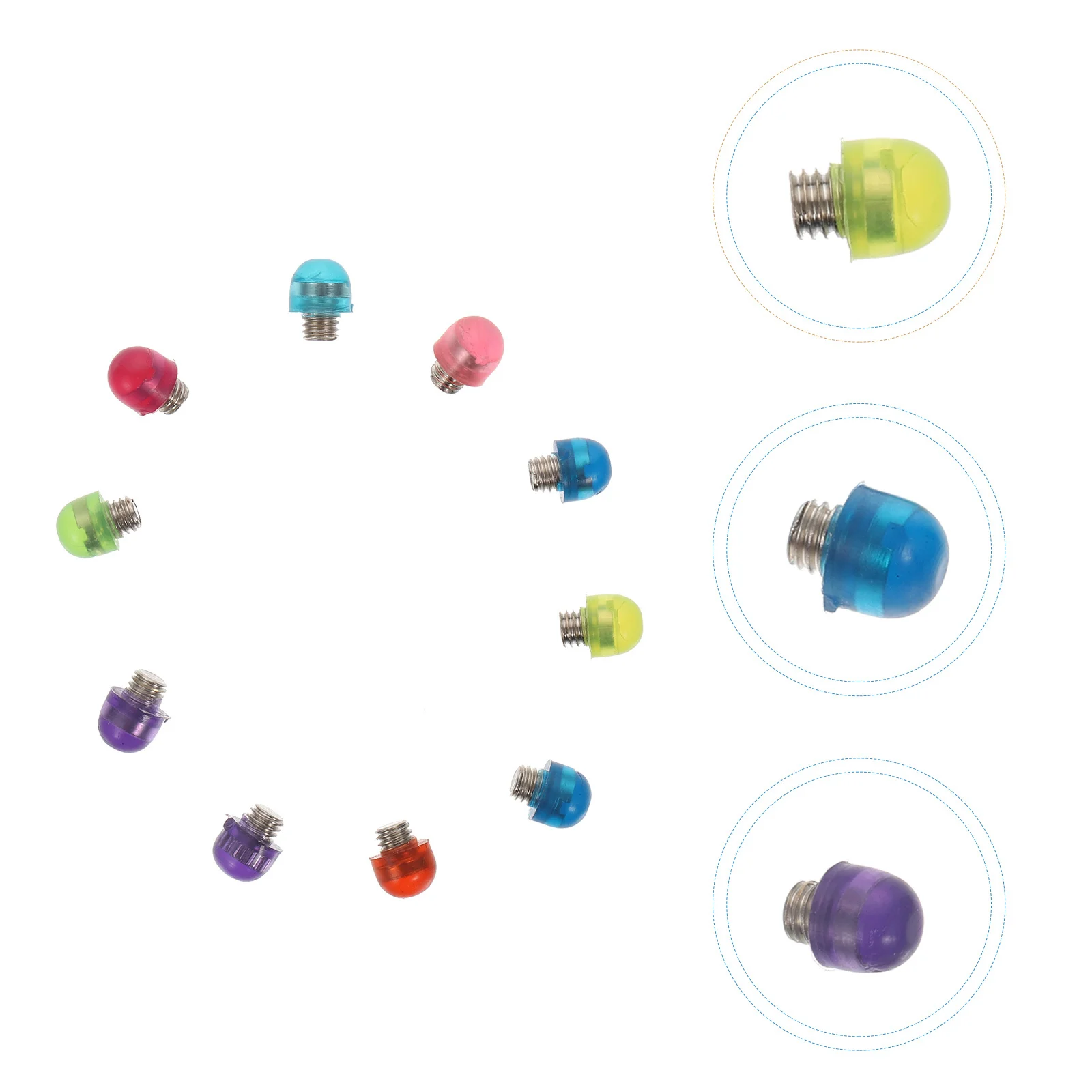 

10Pcs Scissors Silencers Noise Reduction Hairdressing Scissor Bumpers Replacement Silencing Tools Durable Plastic Accessories