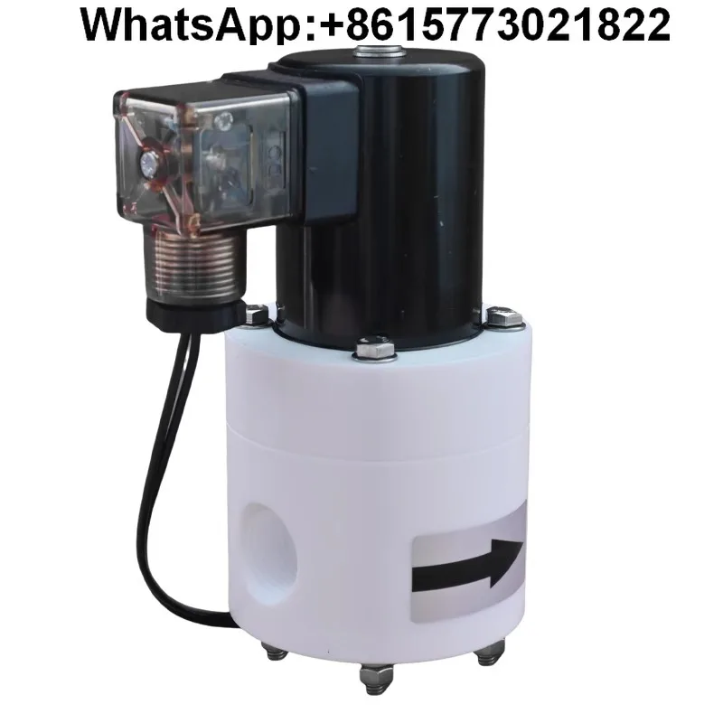 

solenoid valve PTFE strong acid and alkali high temperature corrosion ozone anti-corrosion Teflon plastic chemical valve
