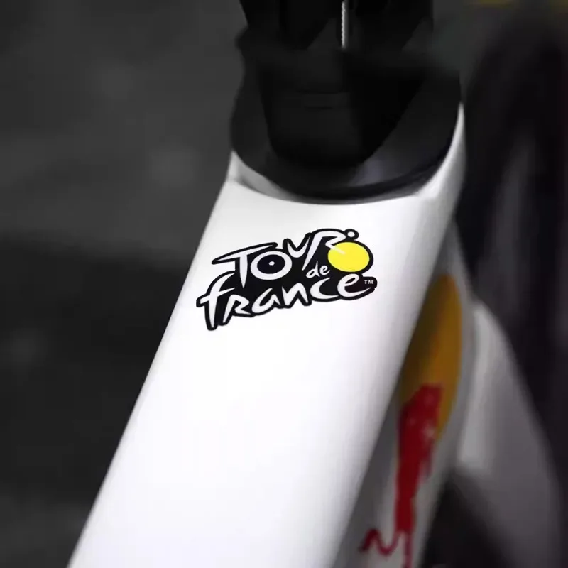 2x Autoaufkleber, geeignet für Tour de France, Fahrrad, Rennrad, Radsport, Rennrad, Karosserie, T-Oberrohr, Applikation, Karosserieband
