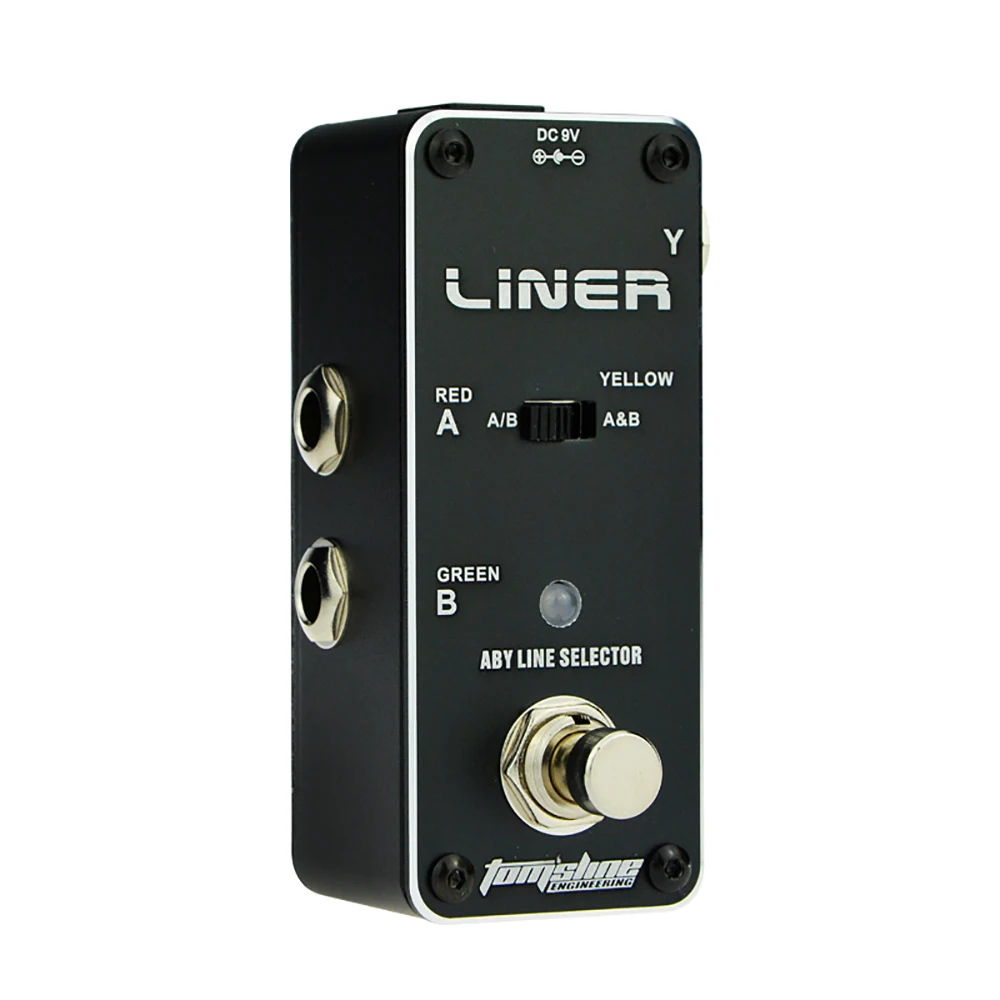 AROMA ALR-3 ABY Liner Effects Pedal, Aby Line Selector Mini, elektrisch gitaareffectpedaal, True Bypass, gitaaronderdelen en -accessoires.