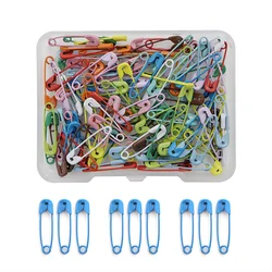 120pcs/box 19mm Safety Pins Paper Clip Portable Clothing Decorative Pins DIY Sewing Brooch Apparel Accessories