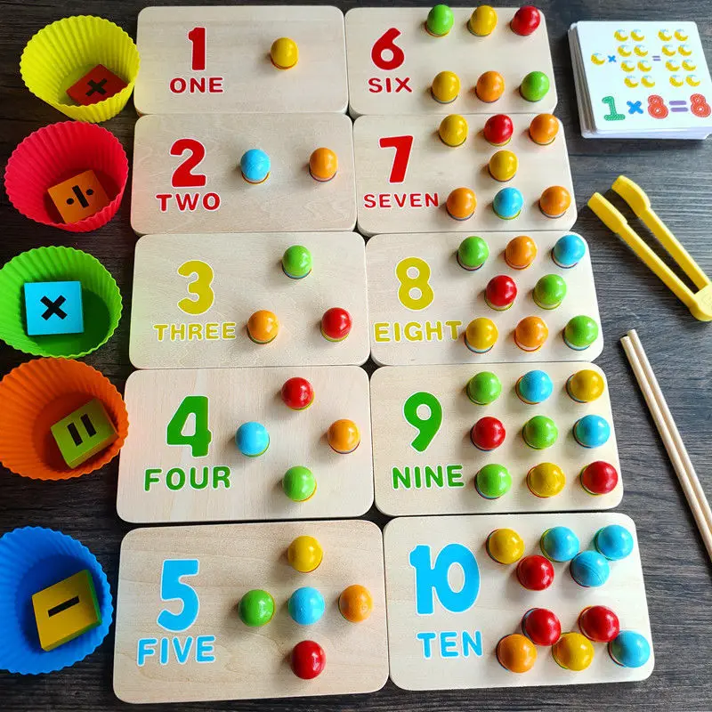 Montessori Brinquedos Infantis, Taças Rainbow Stack, Contas Contando, Colorido, Educacional, Brinquedos Sensoriais, Bebê, Crianças, Família, Jogos de Contagem, Presente