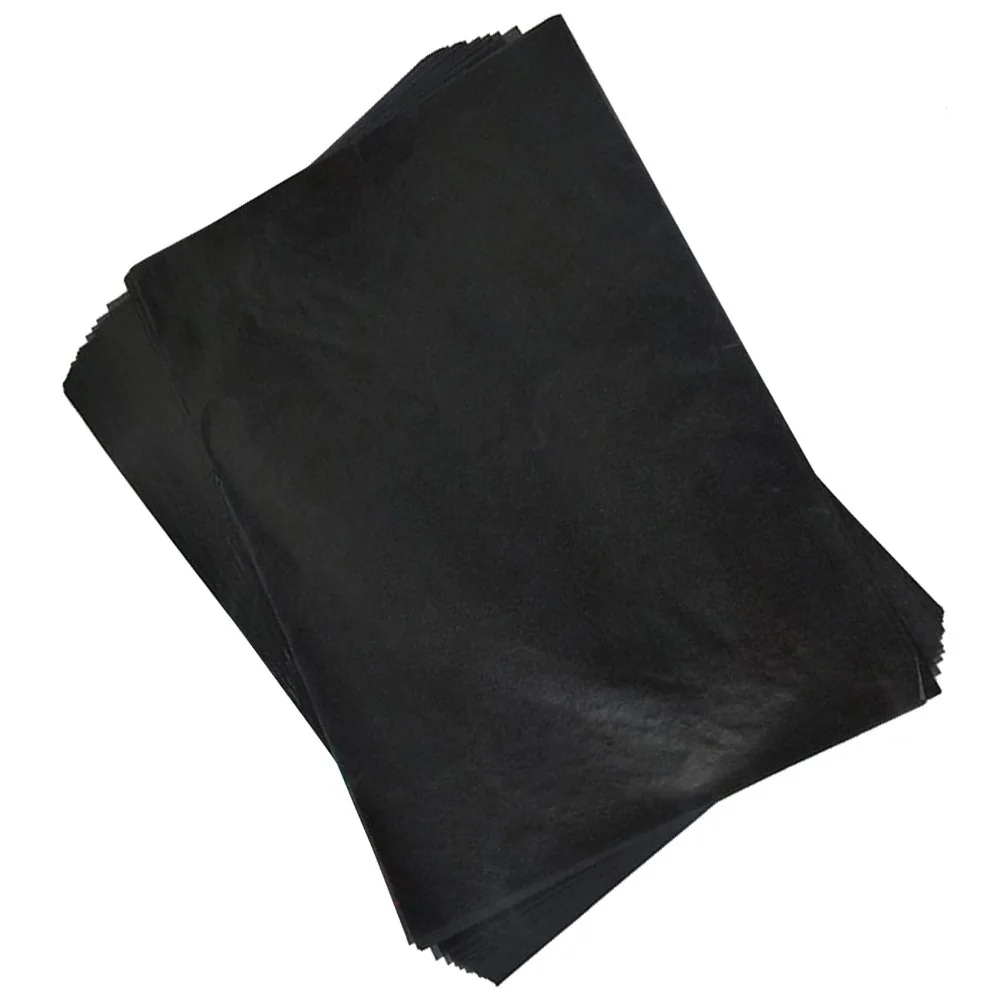 100pcs Transfer Paper Tracing Paper Graphite Carbon Paper Painting Carbon Coated Paper Black