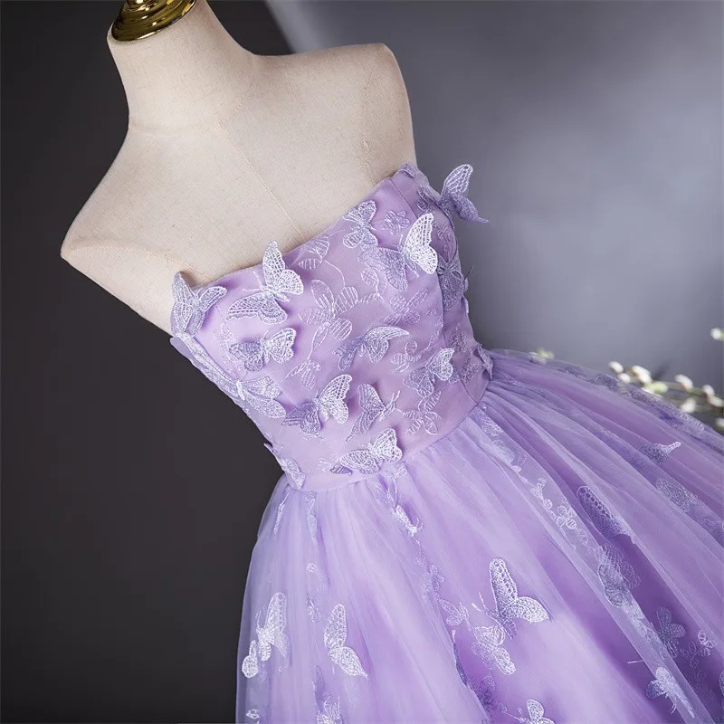 Luxe strapless quinceanerajurk zoete kanten baljurk aangepaste kleur voor meisjes 2026 nieuwe feestjurk