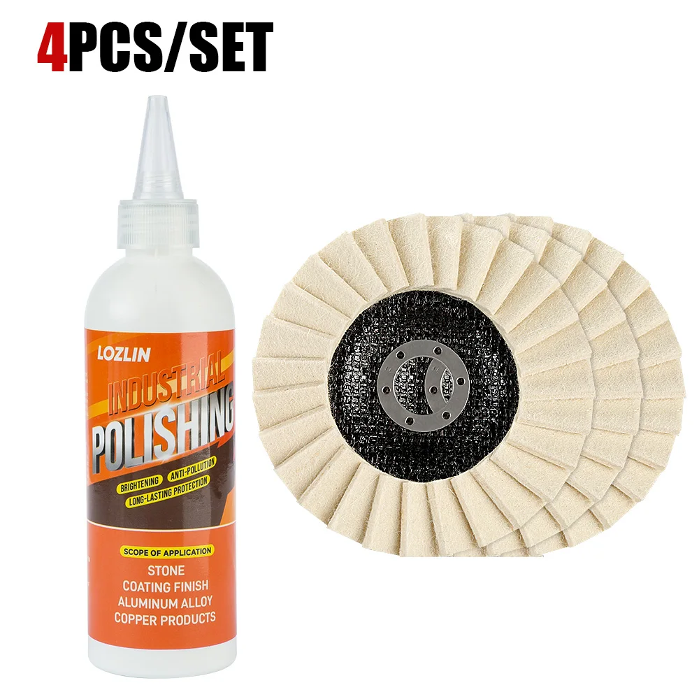 LOZLIN Stone Polishing Paste for Marble Granite Quartz Ceramic Tile High Gloss Polish Compound for Countertops Stone Surfaces Scratch Remover Shine Enhancer Natural Stone Restoration Grinding Polishing Cream for Tile Floor Wall DIY Home Improvement