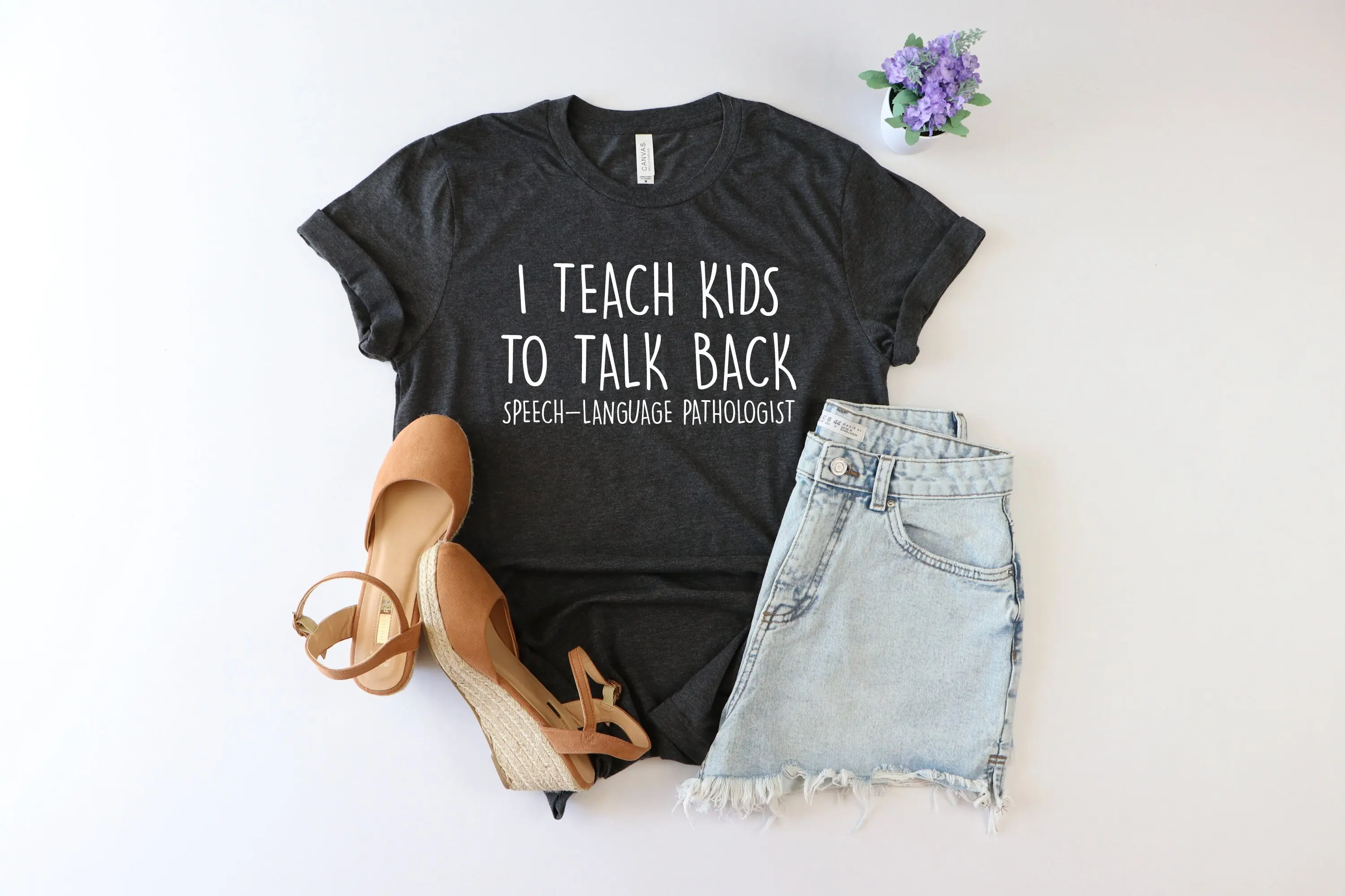 I Teach Kids To Talk Back Speech Language PathologisT T Shirt Therapy therapist SLP SLPA