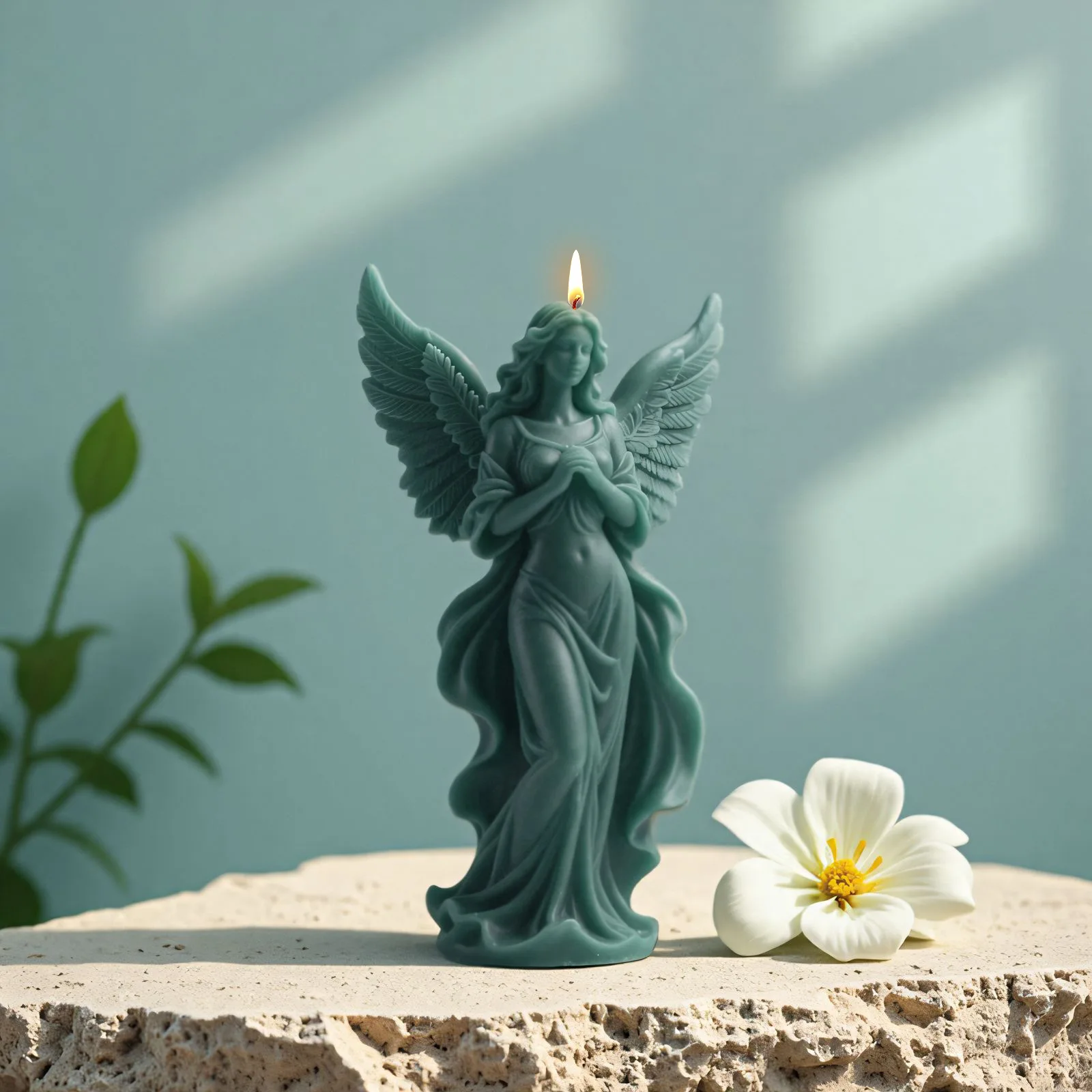 Fantasia Ali d'angelo Dea Aroma Candela Stampo in silicone Angelo fai da te Diffusore Pietra Ornamenti decorativi Stampo in silicone Decorazioni per la casa