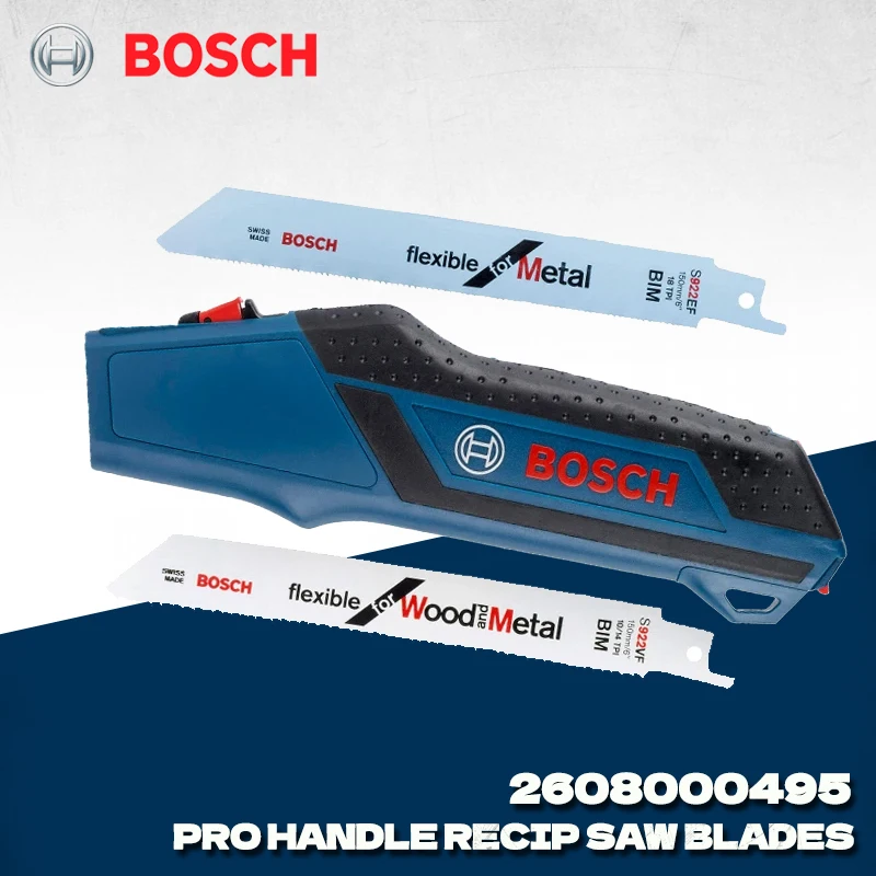 

BOSCH 2608000495 Professional Handle Recip Saw Blades 2 Blade Pocket Saw Plastic Pipe Metal Cutting Portable Tool Attachments