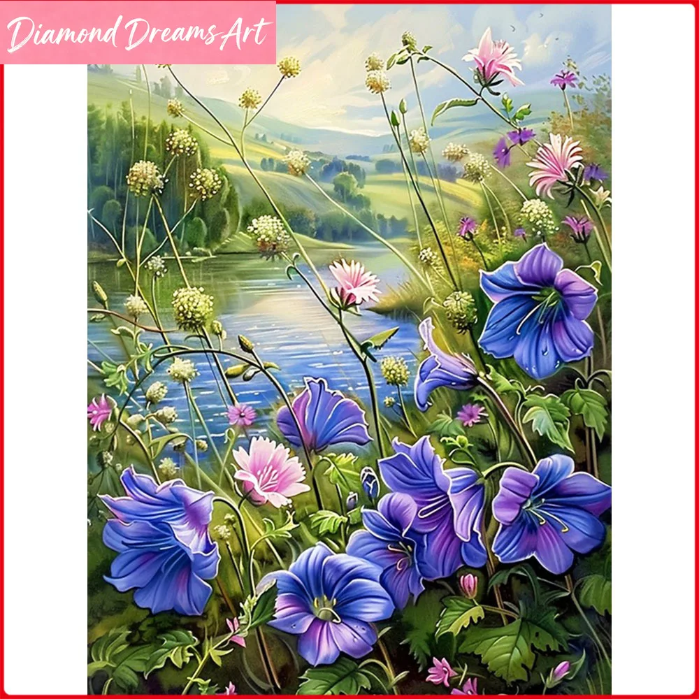 Diamond Painting Morning Glory Forest Diamond Embroidery Flo