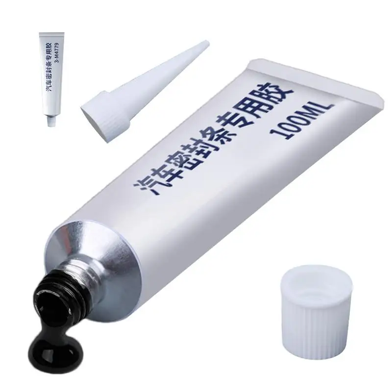 Weatherstrip Adhesive 100ml Strong Adhesive Collision Avoidance Seal Strip Glue Repair Adhesive For Car Door Tailgate