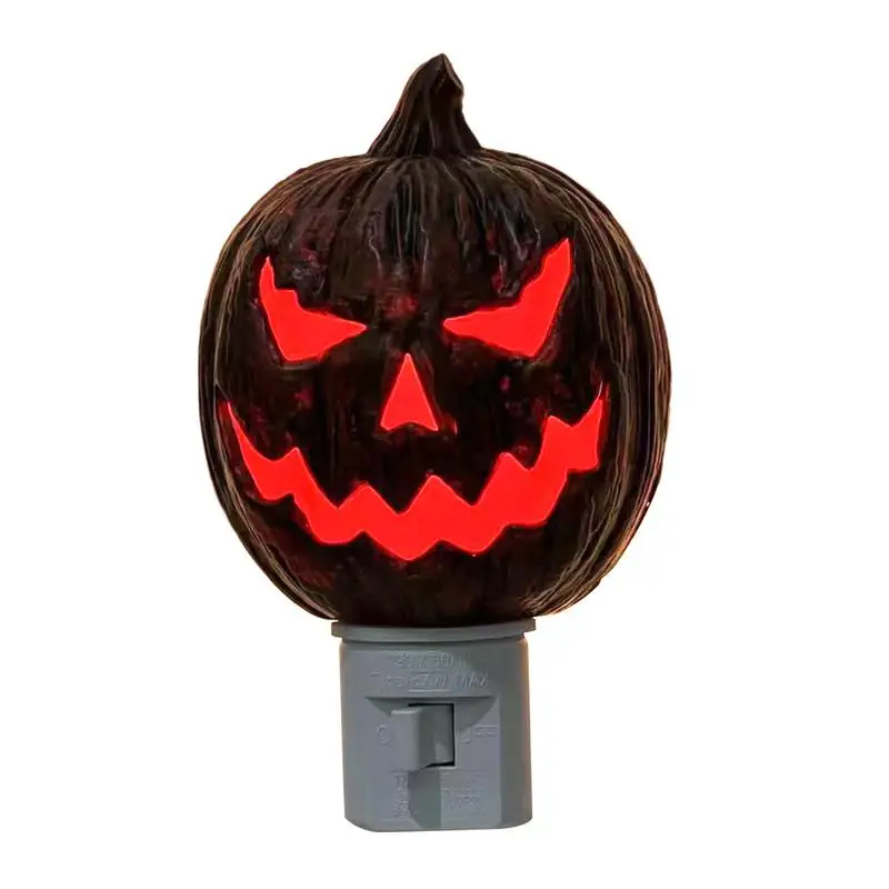 

Plug In Wall Night Light For Kids Scary Pumpkin Design Bright Night Light Wall Led Lamp Nursery Lamp Bright Night Lights Plug