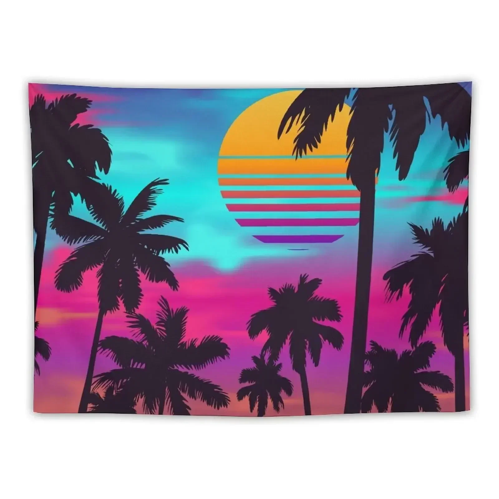 

Georgeous Crimson Sunset Synthwave Tapestry House Decoration Outdoor Decoration Wall Decor Hanging Tapestry