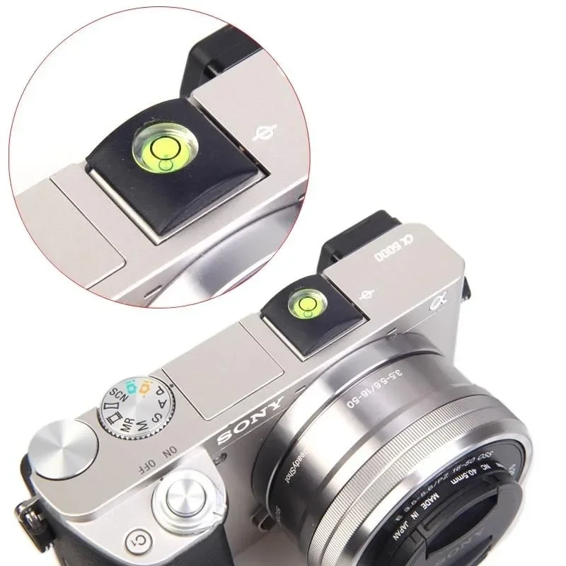 

For Canon EOS 50D Rebel T7i 700D 1V 80D 1000F 5DS R ELAN 7 Hot Shoe Cover Cap DSLR Camera Flash Hot Shoe Bubble Spirit Level Acc