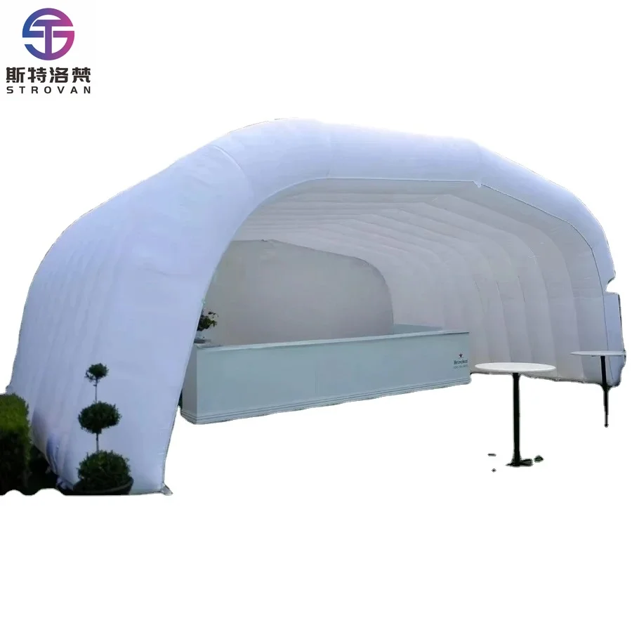 

STLF White Outdoor Tent Inflatable Giant Event Inflatable DJ Tent for Outdoor Concerts and Parties Air Stage Marquee Cover Tent