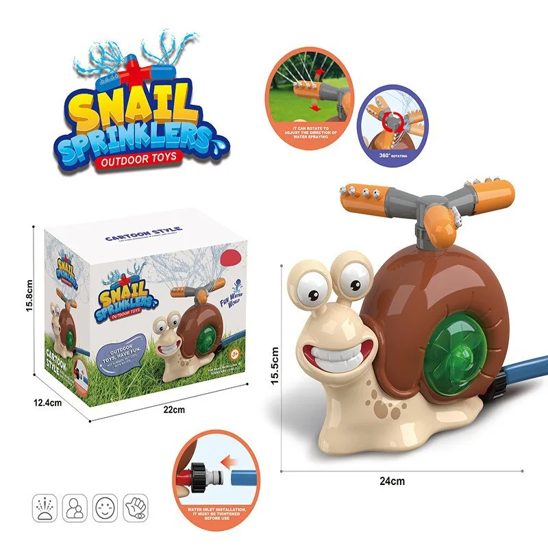 Water Spray Toy Cactus Sprinkler Outdoor Backyard Garden Water Toys Summer Yard Cartoon Splash Sprinkler Baby Bath Toy for Kids