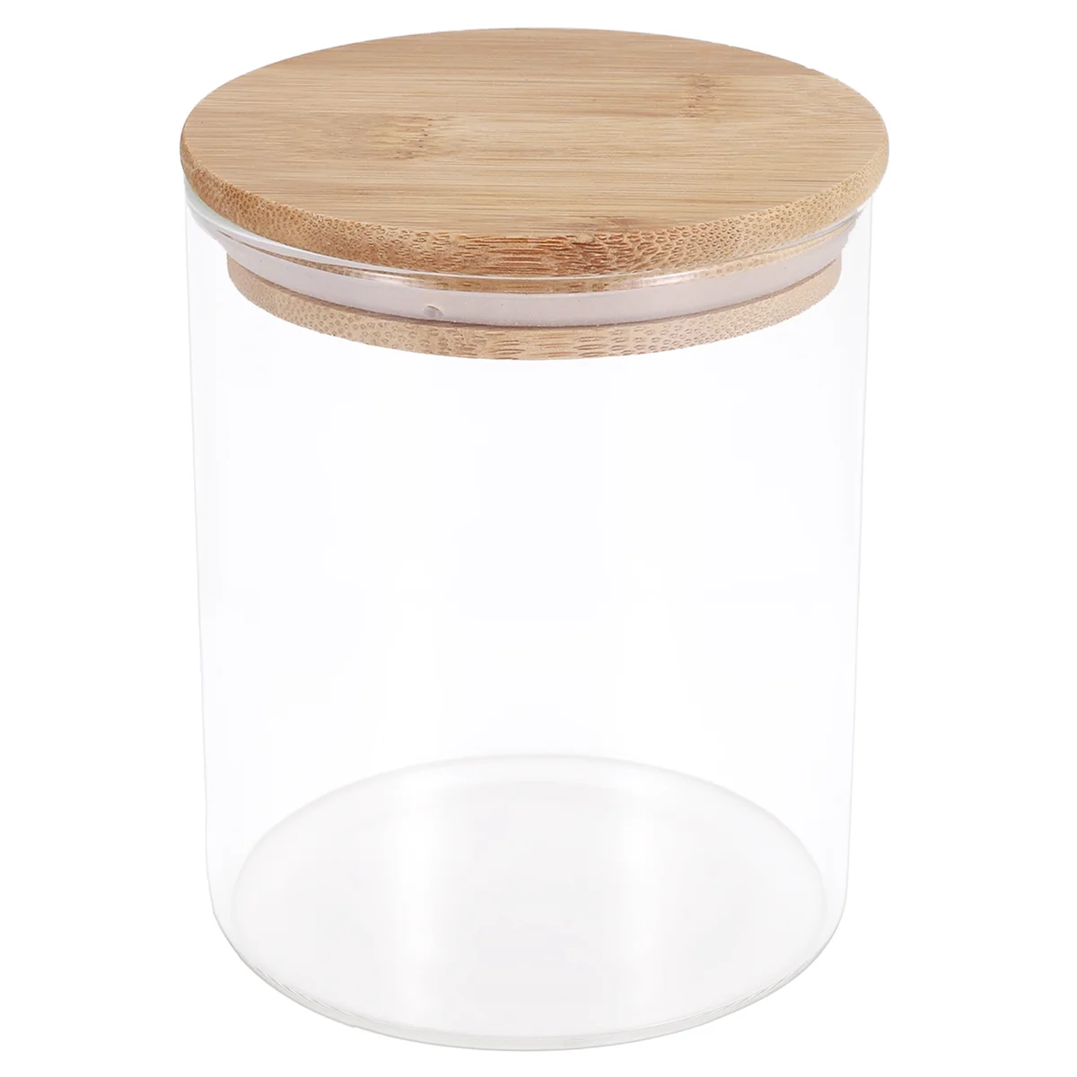A11I Glass Food Storage Containers with Lids Large Glass Food Storage Jars for Coffee Bar Tea Sugar (27 FL OZ)