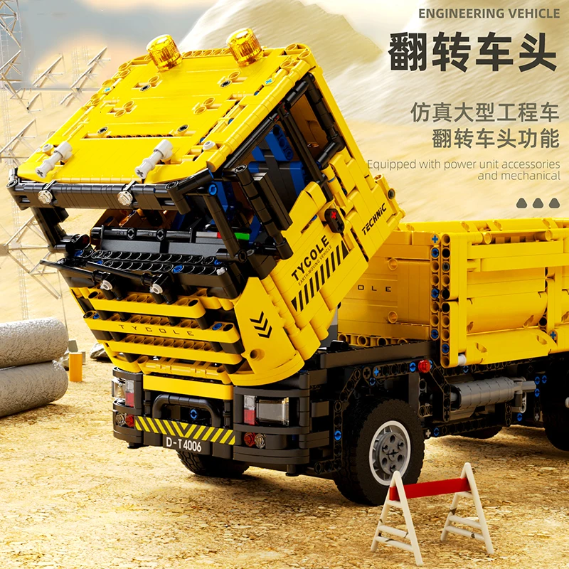 RC Engineering Vehicle Building Blocks Bulldozer Earthmoving Vehicle City Engineering Car Model Technology Bricks Kids Toys Gift