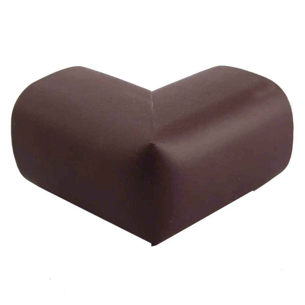 유아용 안전 테이블 책상 코너 범프 쿠션 가드, 보호대 커피, 4 팩