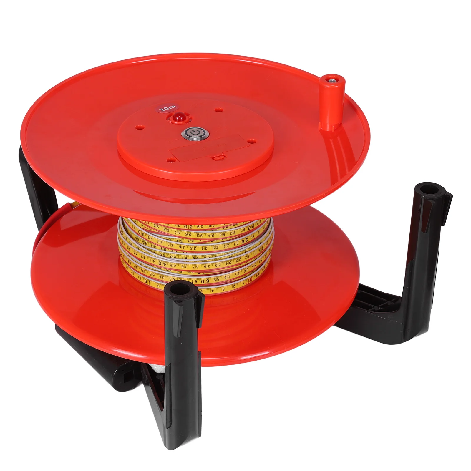 

98ft/30m Water Level Gauge with Fixed Probe and Steel Tape Deep Well Water Level Gauge for Wells Boreholes Reservoirs and Pipes