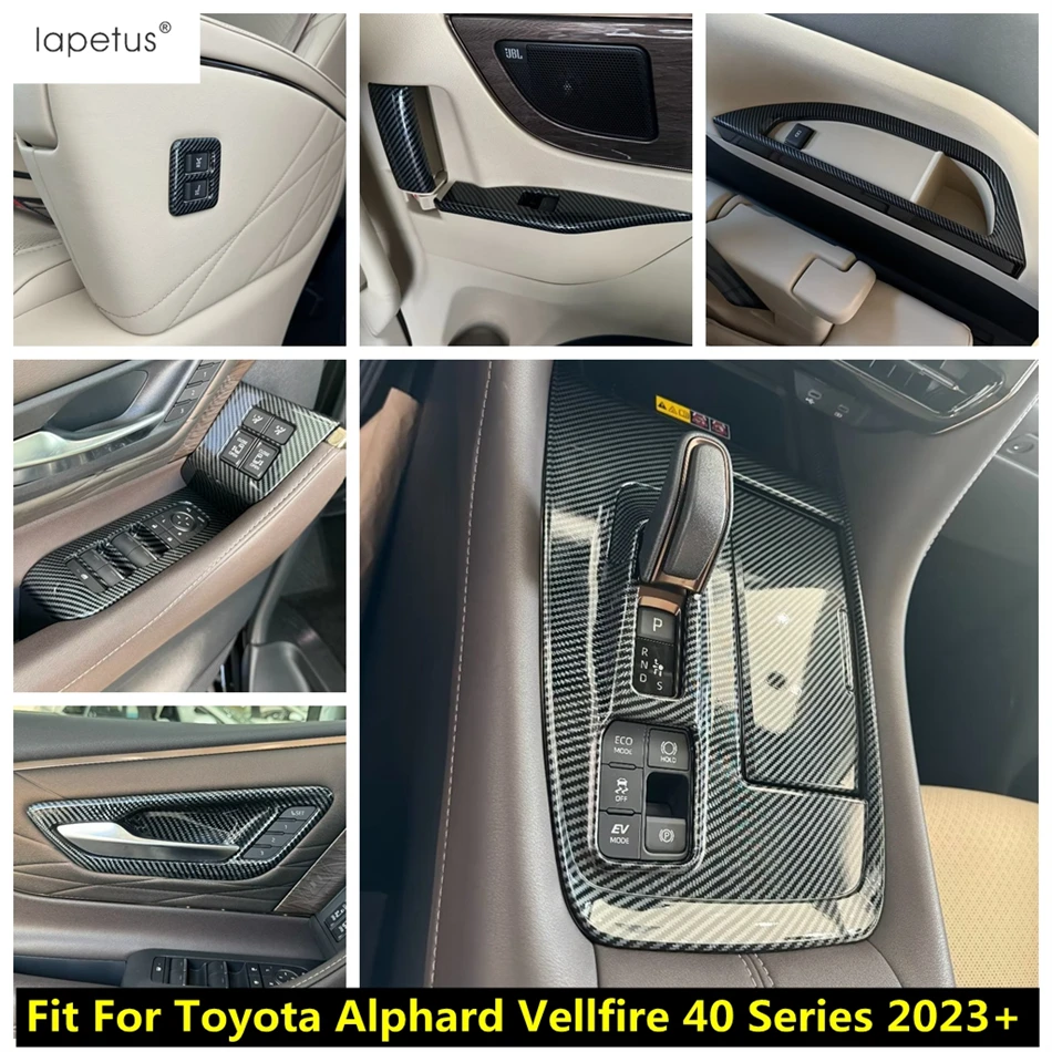 

Seat Adjust Button / Window Lift / Handle Bowl / Gear Shift / Door Armrest Cover For Toyota Alphard Vellfire 40 Series 2023 2024