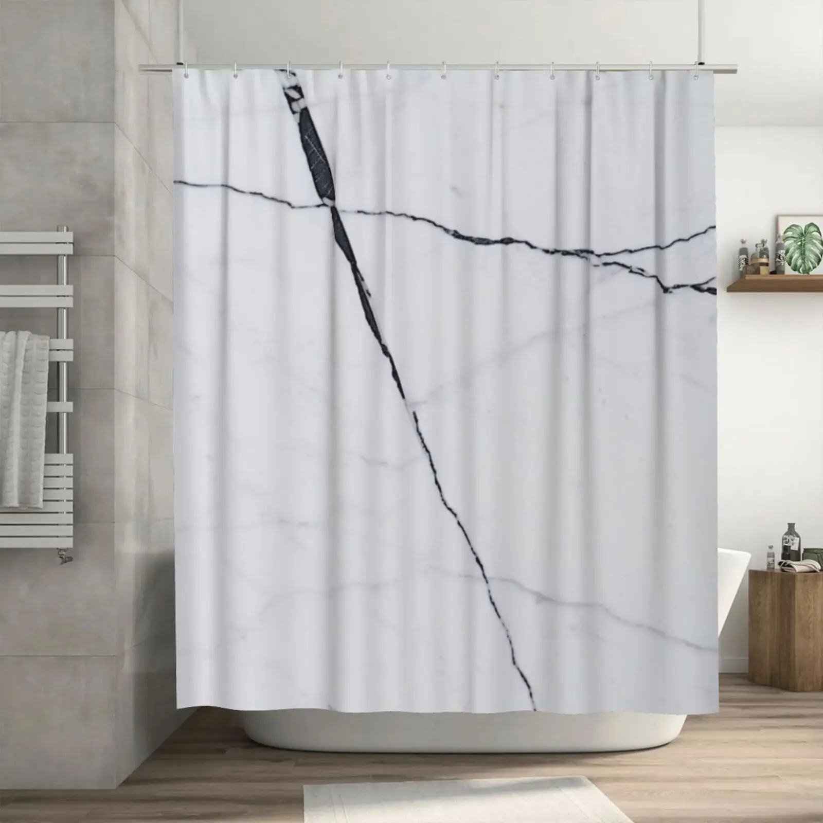 

Simple style Bathroom Curtains Stone Texture Bathroom Shower Curtains Polyester Curtains Bathroom Accessories No Hooks 180X180CM