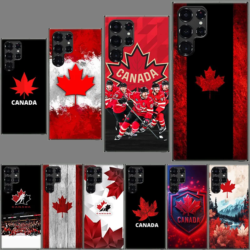 Canada National Football Team Logo Phone Case For Samsung Galaxy S24 S23 S21 S20 FE S22 S26 Ultra S25 Edge S10 Plus Cover Clear